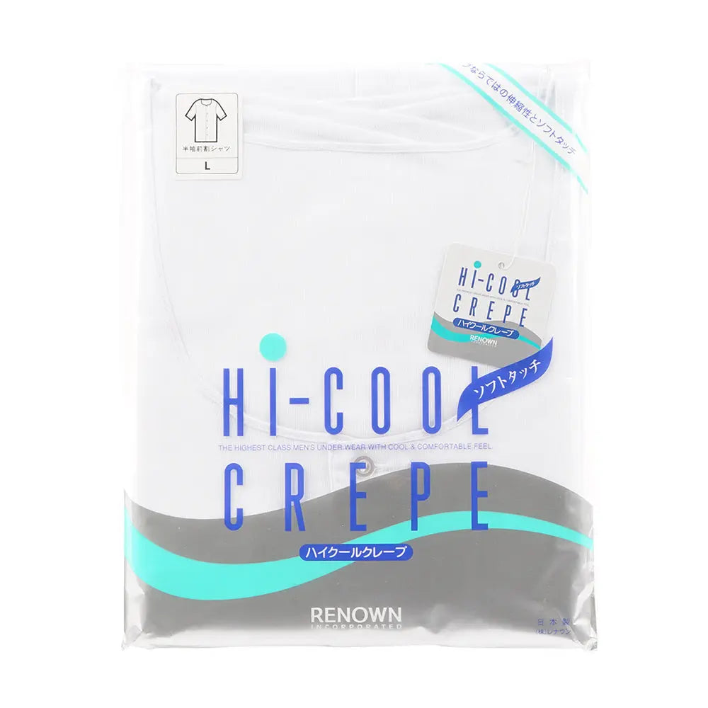 HI-COOL CREPE ハイクールクレープ 半袖前割シャツ(ソフトタッチ) 綿 - トップス  RENOWNINX ONLINE SHOP