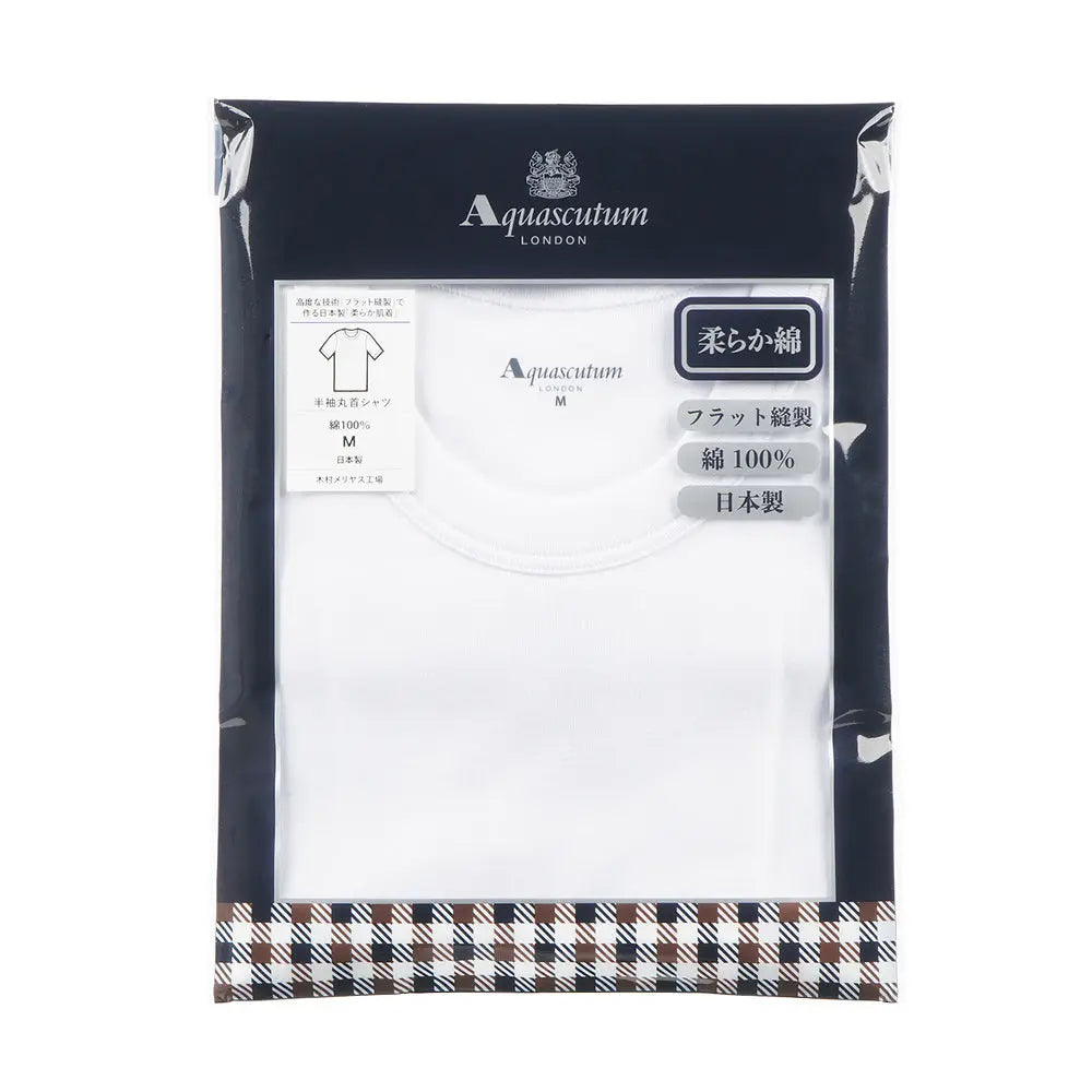 Aquascutum アクアスキュータム 半袖丸首 柔らか綿 - トップス  RENOWNINX ONLINE SHOP