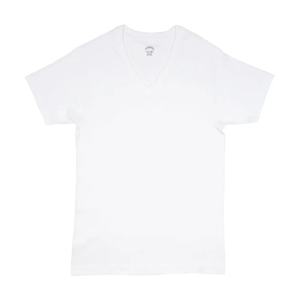 BROOKS BROTHERS ブルックス ブラザーズ 半袖 Vネックシャツ 乾燥機対応 フライス - トップス White-LL RENOWNINX ONLINE SHOP