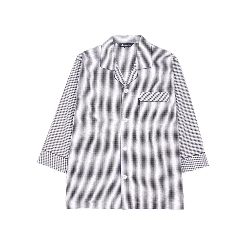 Aquascutum アクアスキュータム パジャマ コンパクトサッカーミニチェック8分袖8分パンツ - パジャマ RENOWNINX ONLINE SHOP