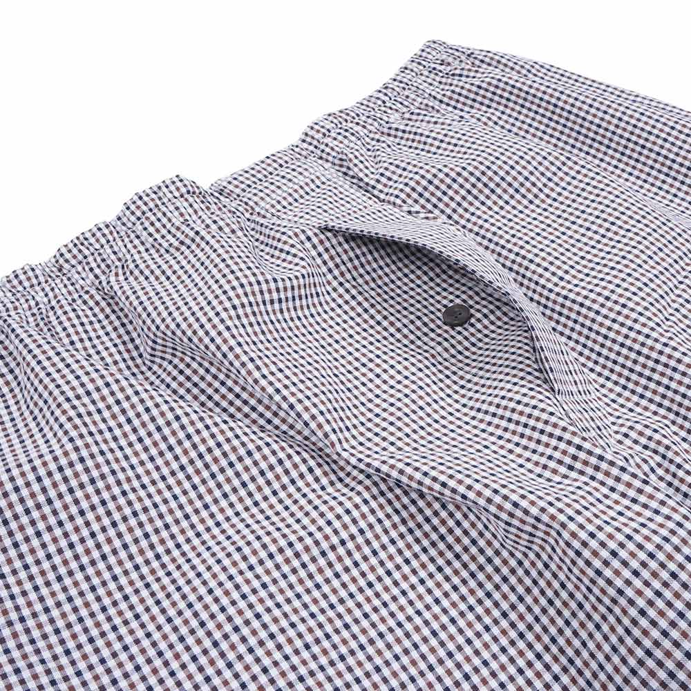 Aquascutum アクアスキュータム パジャマ コンパクトサッカーミニチェック8分袖8分パンツ - パジャマ RENOWNINX ONLINE SHOP