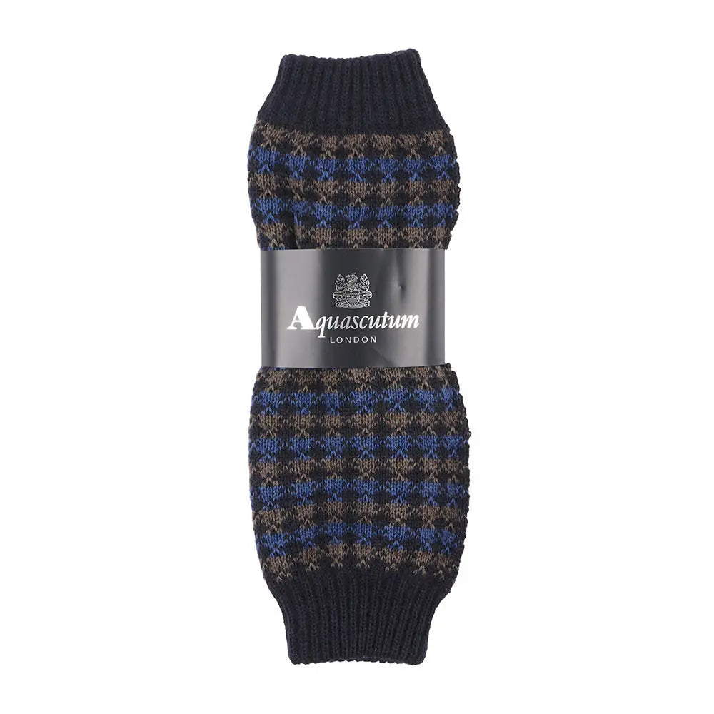 Aquascutum アクアスキュータム レッグウォーマー クラブチェックウォーマー - ルームウェアシューズ Navy / F RENOWNINX ONLINE SHOP