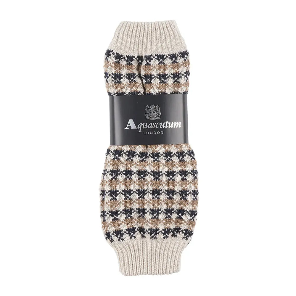 Aquascutum アクアスキュータム レッグウォーマー クラブチェックウォーマー - ルームウェアシューズ Beige / F RENOWNINX ONLINE SHOP