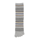 Aquascutum アクアスキュータム ニューライン ソックス 5本指ボーダークルー - カジュアルソックス L.Gray / 27-29 RENOWNINX ONLINE SHOP