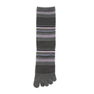 Aquascutum アクアスキュータム ニューライン ソックス 5本指ボーダークルー - カジュアルソックス Gray / 27-29 RENOWNINX ONLINE SHOP