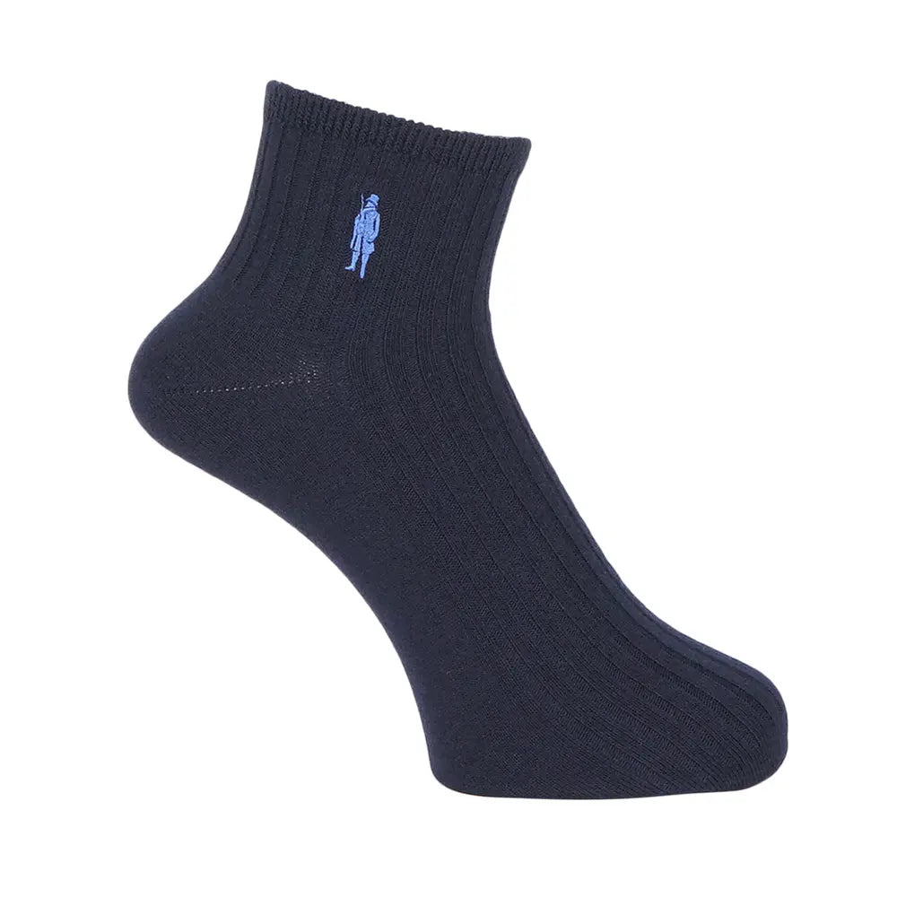 MACKINTOSH LONDON マッキントッシュ ロンドン ソックス ワンポイント刺繍 ショート - カジュアルソックス Navy / 27-29 RENOWNINX ONLINE SHOP