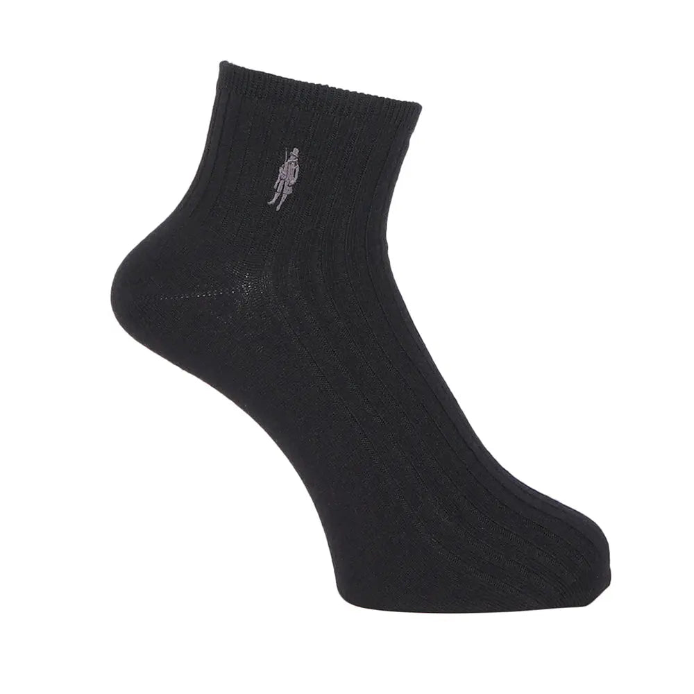MACKINTOSH LONDON マッキントッシュ ロンドン ソックス ワンポイント刺繍 ショート - カジュアルソックス Black / 27-29 RENOWNINX ONLINE SHOP
