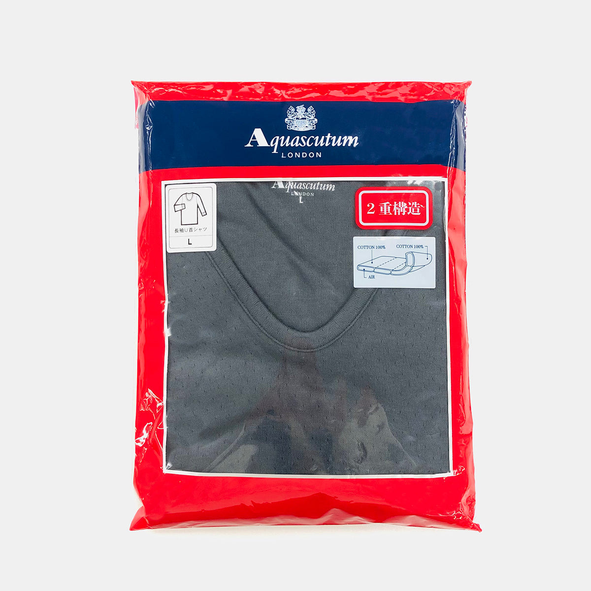 Aquascutum アクアスキュータム 長袖U首 綿接結天竺 - トップス  RENOWNINX ONLINE SHOP