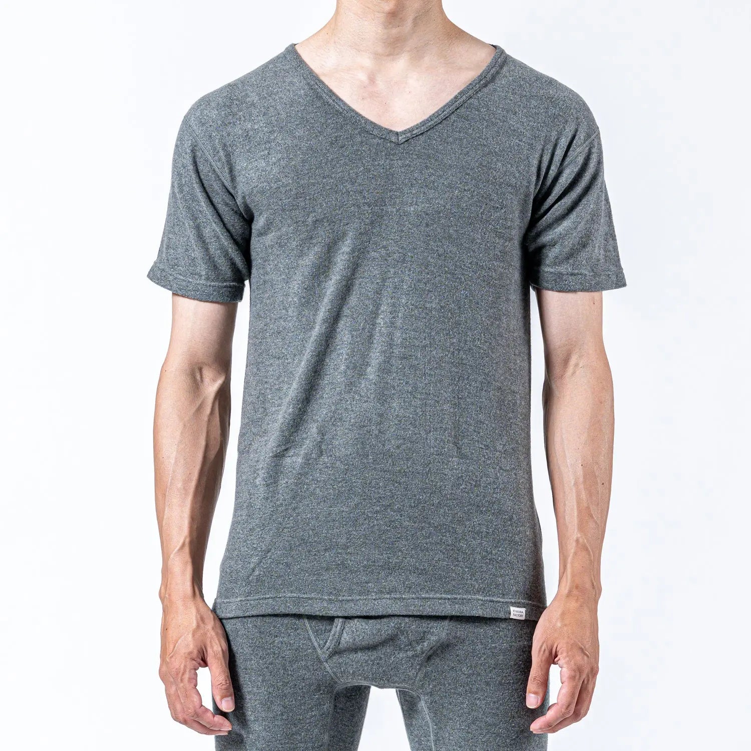 木村メリヤス工場 半袖V首Tシャツ ソリストヒート - トップス  RENOWNINX ONLINE SHOP