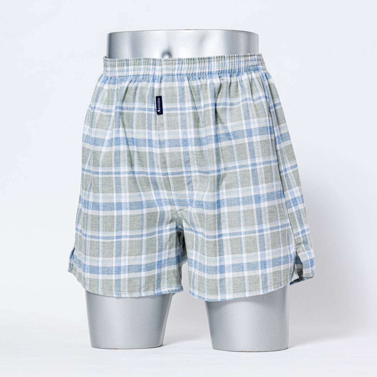 Aquascutum アクアスキュータム 裏打トランクス 25FW 太番ビエラチェック - パンツ Green / L RENOWNINX ONLINE SHOP