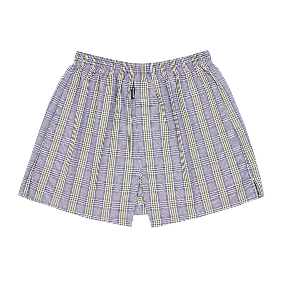 Aquascutum アクアスキュータム トランクス 25S チェックF 裏打ちゴム - パンツ Navy / LL RENOWNINX ONLINE SHOP