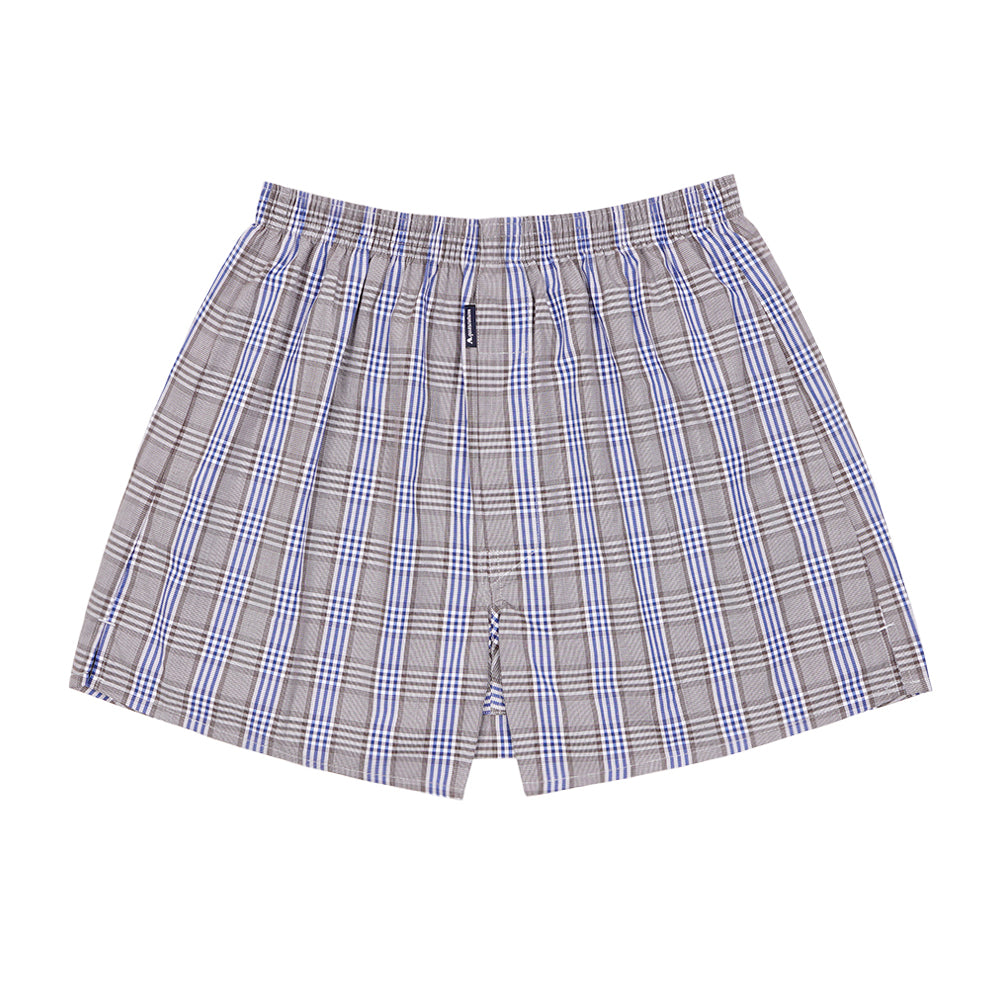 Aquascutum アクアスキュータム トランクス 25S チェックF 裏打ちゴム - パンツ Dark Brown / LL RENOWNINX ONLINE SHOP