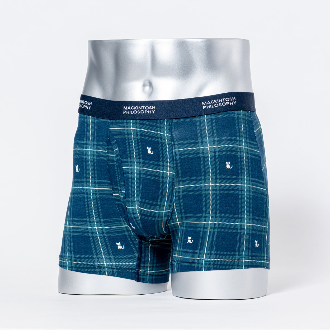 MACKINTOSH PHILOSOPHY マッキントッシュ フィロソフィー ボクサー 25AW チェックマスクドキャット - パンツ Navy / L RENOWNINX ONLINE SHOP