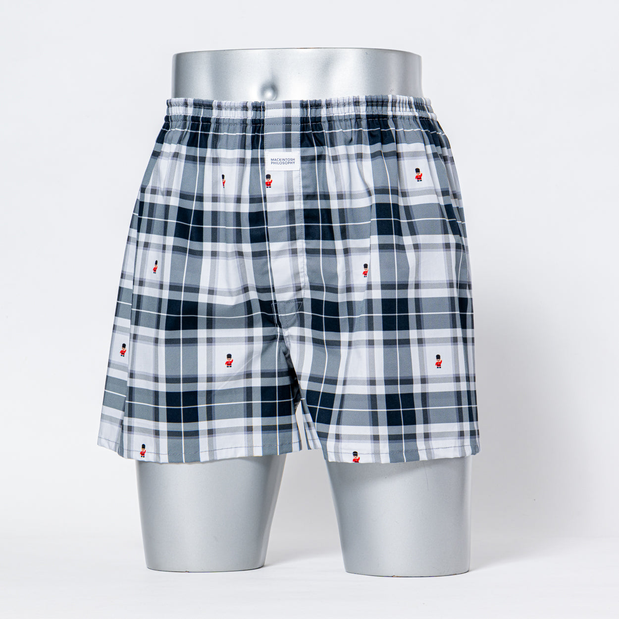 MACKINTOSH PHILOSOPHY マッキントッシュ フィロソフィー トランクス 2本ゴム 25FW チェックバッキンガムベア - パンツ Light Gray / LL RENOWNINX ONLINE SHOP