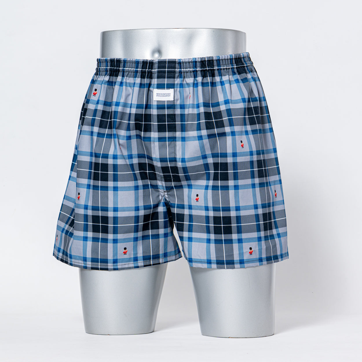 MACKINTOSH PHILOSOPHY マッキントッシュ フィロソフィー トランクス 2本ゴム 25FW チェックバッキンガムベア - パンツ Gray / LL RENOWNINX ONLINE SHOP