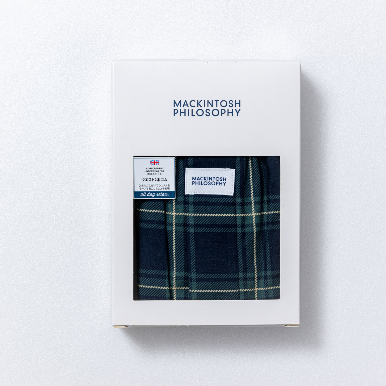 MACKINTOSH PHILOSOPHY マッキントッシュ フィロソフィー トランクス 2本ゴム 25FW チェックキャットフェイス - パンツ  RENOWNINX ONLINE SHOP