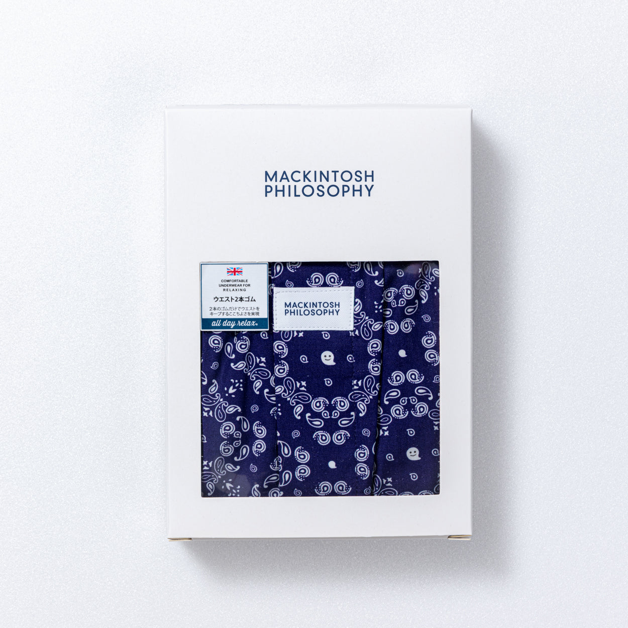 MACKINTOSH PHILOSOPHY マッキントッシュ フィロソフィー トランクス 2本ゴム 25FW ゴーストペイズリー - パンツ  RENOWNINX ONLINE SHOP