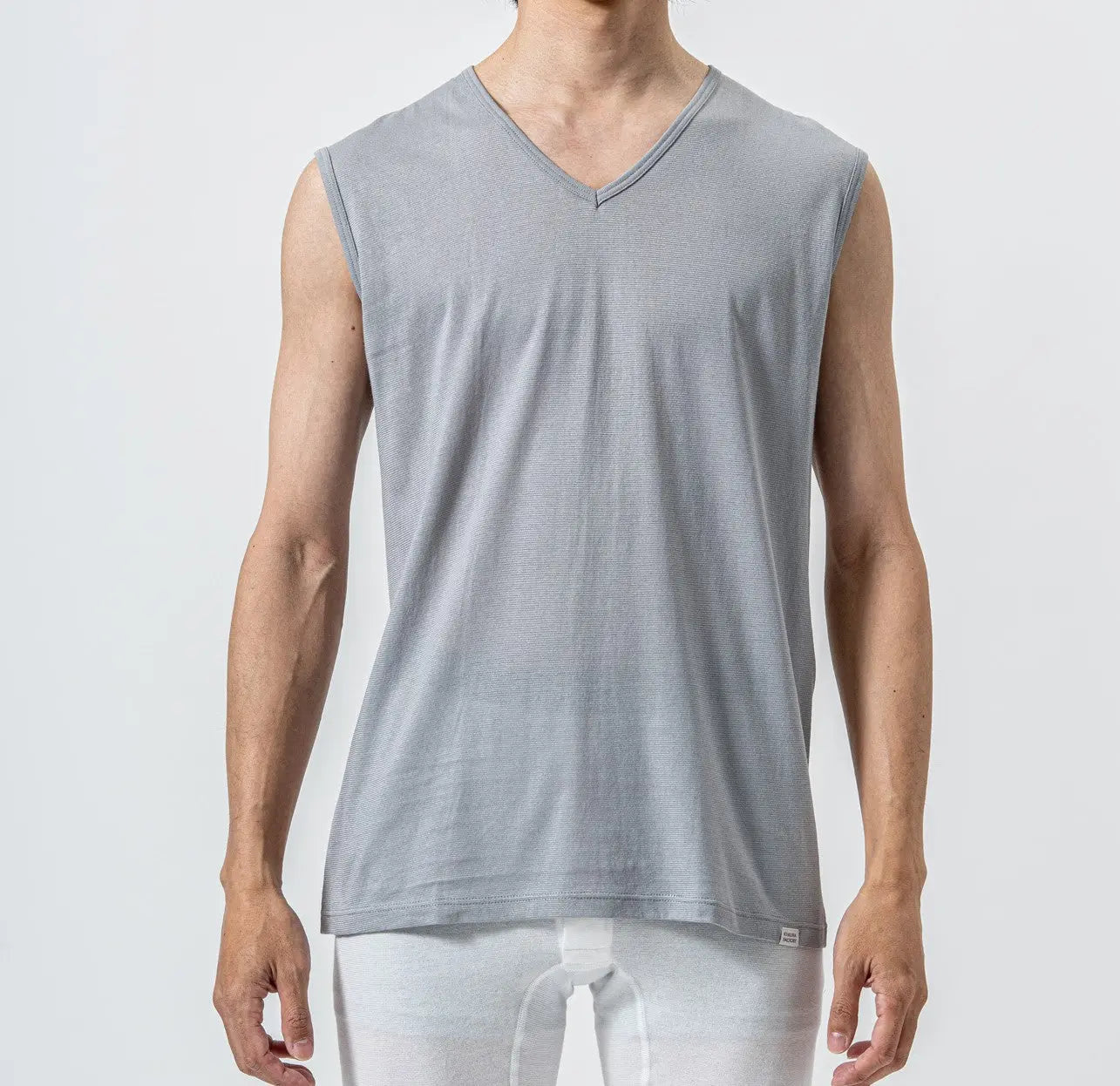 木村メリヤス工場 VネックアンダーTシャツ 和紙天竺 - トップス  RENOWNINX ONLINE SHOP