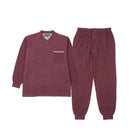 Aquascutum アクアスキュータム パジャマ 杢キルトジャカードヘンリー+Wフェイス無地パンツ - パジャマ Wine / L RENOWNINX ONLINE SHOP