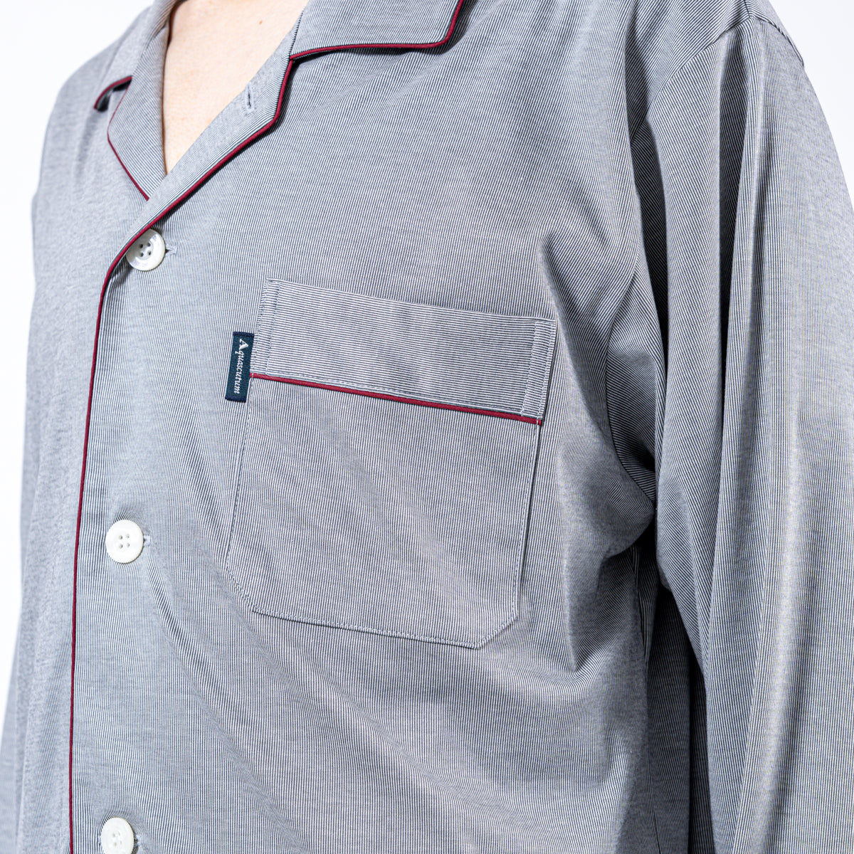 Aquascutum アクアスキュータム パジャマ 超長綿スムースコードレーン - パジャマ  RENOWNINX ONLINE SHOP