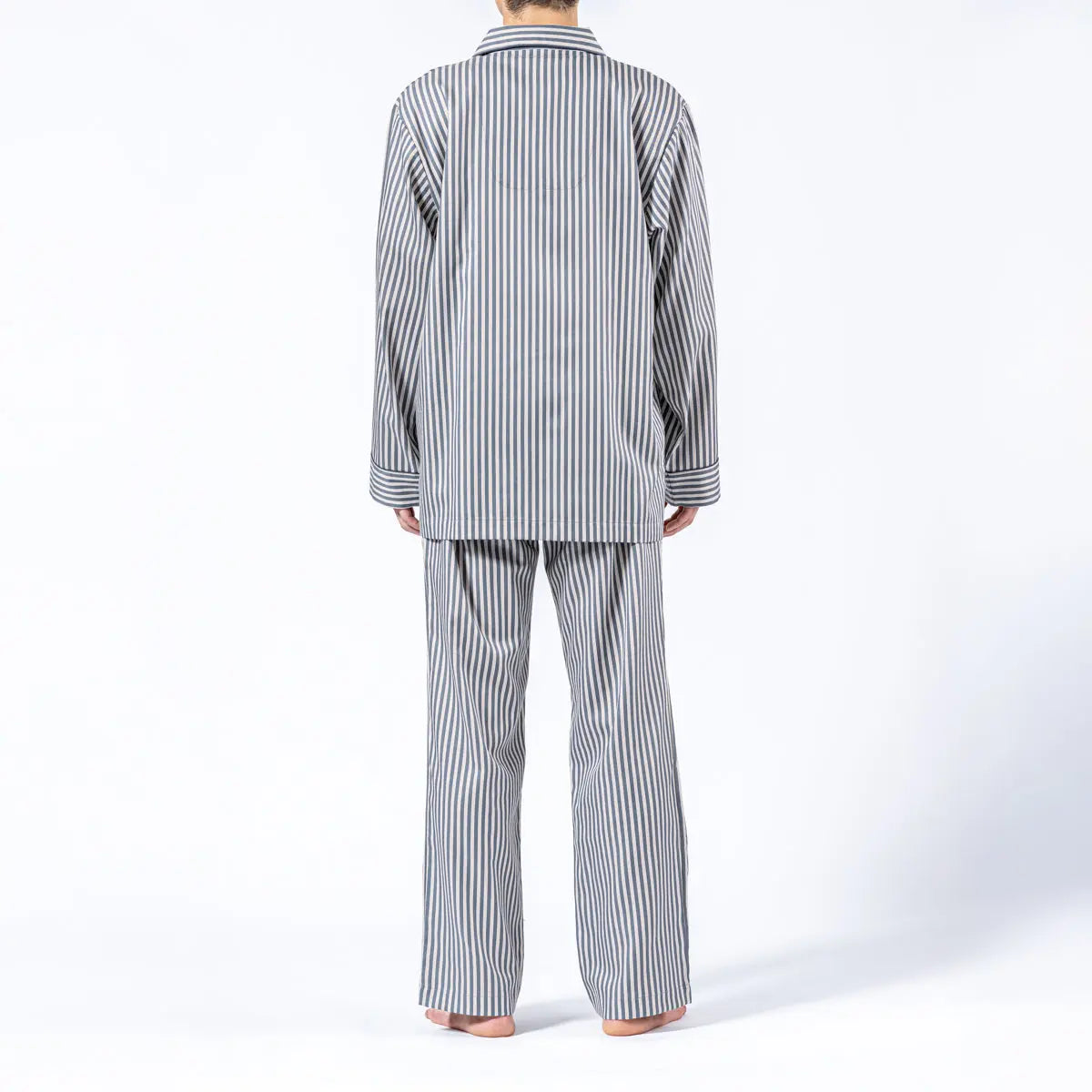 Aquascutum パジャマ サテン ストライプ 綿100% 日本製 - RENOWNINX
