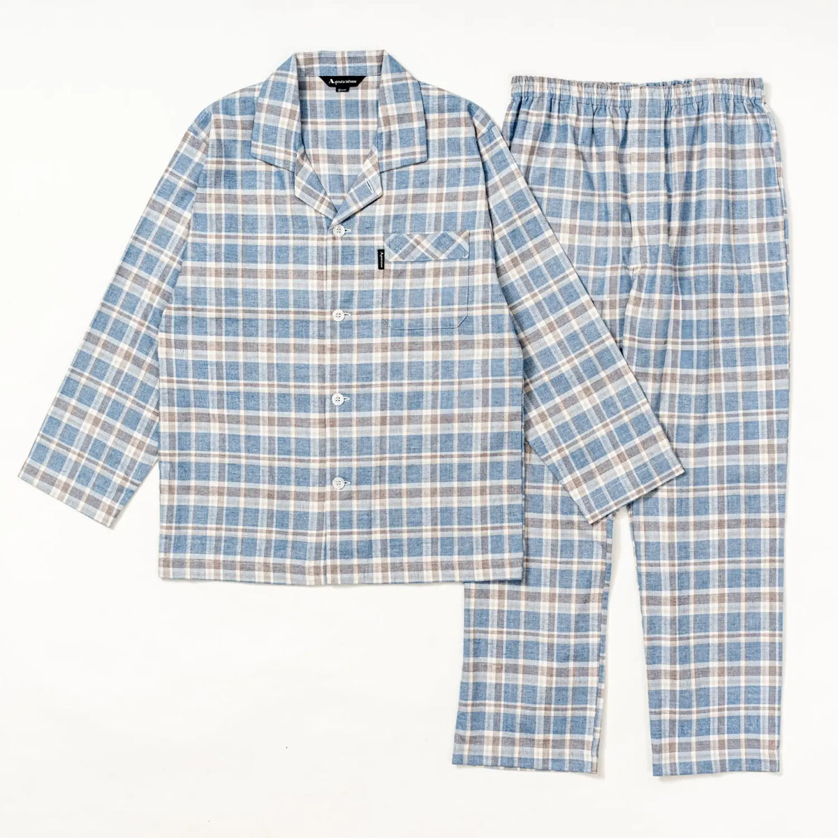 Aquascutum アクアスキュータムクラシックライン パジャマ 太番手 ビエラチェック - パジャマ  RENOWNINX ONLINE SHOP