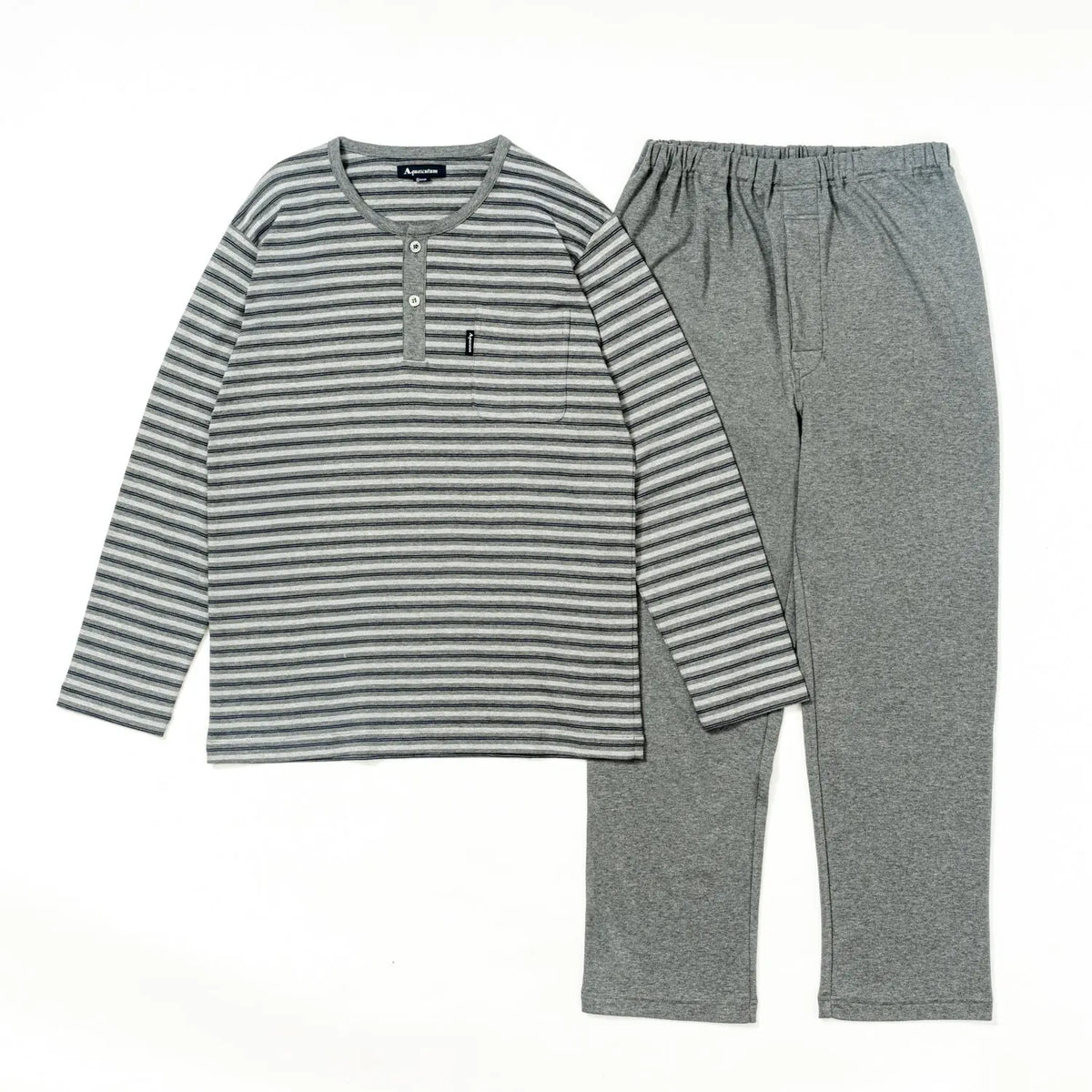 Aquascutum アクアスキュータムクラシックライン パジャマ スムースボーダー バイオヘンリー - パジャマ  RENOWNINX ONLINE SHOP
