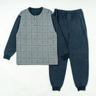 Aquascutum アクアスキュータムクラシックライン パジャマ WJQチェックピーチ＋WJQ無地ヘンリー - パジャマ  RENOWNINX ONLINE SHOP