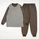 Aquascutum アクアスキュータムクラシックライン パジャマ WJQチェックピーチ＋WJQ無地ヘンリー - パジャマ  RENOWNINX ONLINE SHOP