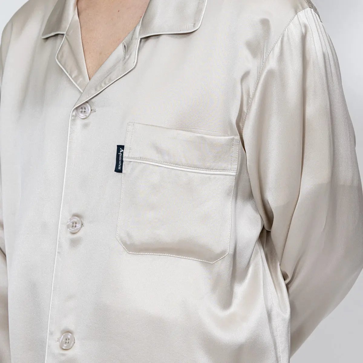 Aquascutum アクアスキュータム  シルクサテン無地 - パジャマ  RENOWNINX ONLINE SHOP