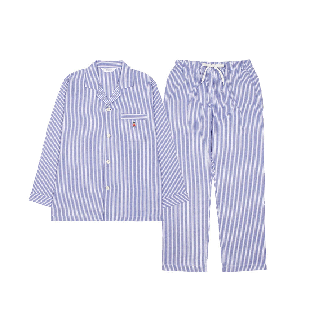 MACKINTOSH PHILOSOPHY マッキントッシュ フィロソフィー パジャマ 太番手ビエラストライプ - パジャマ Blue / LL RENOWNINX ONLINE SHOP