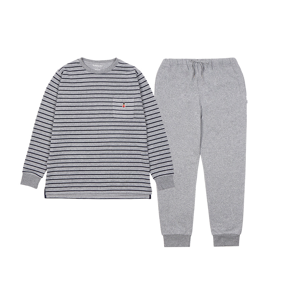 MACKINTOSH PHILOSOPHY マッキントッシュ フィロソフィー パジャマ パイルボーダー 裏起毛クルー＋無地パンツ - パジャマ Gray / L RENOWNINX ONLINE SHOP