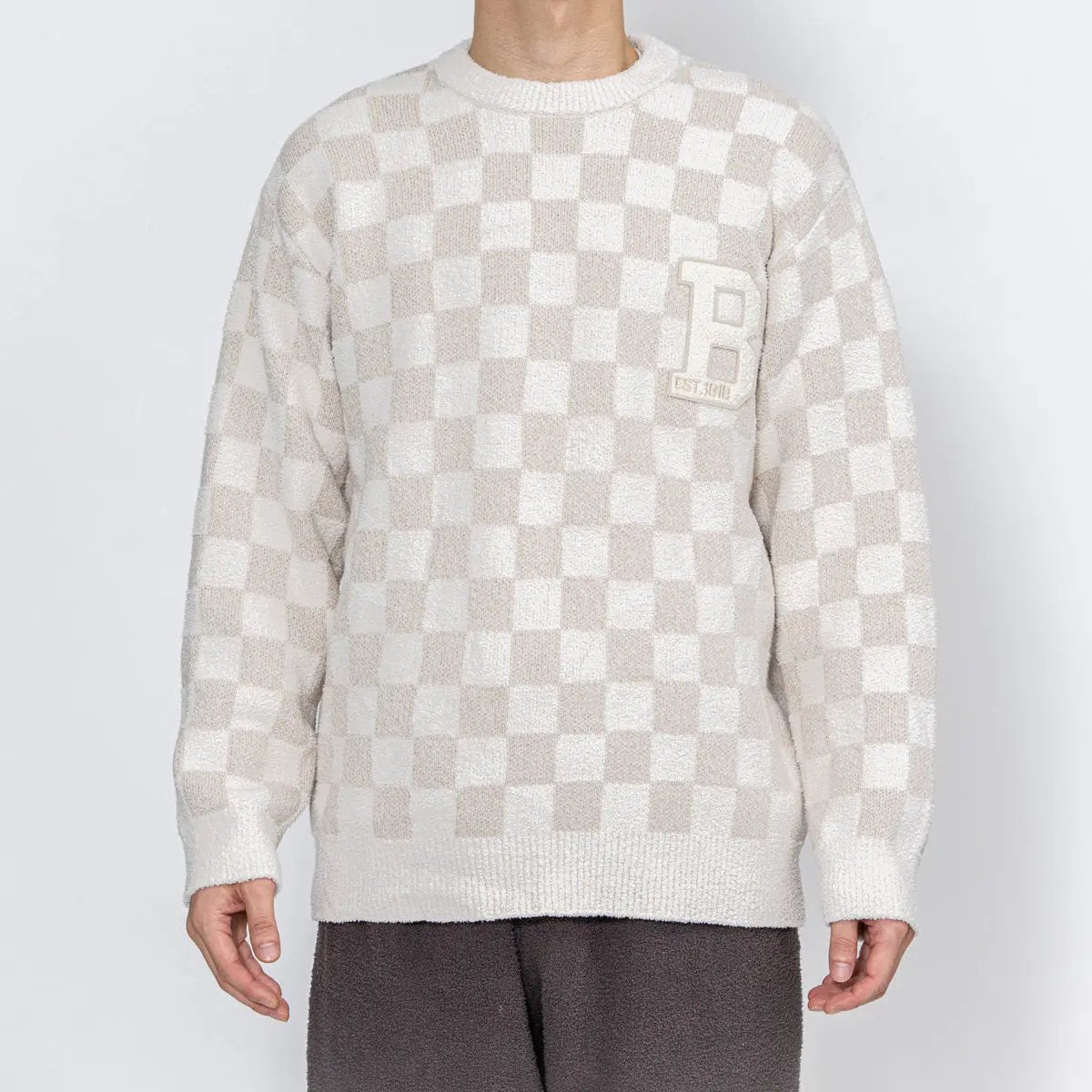Brooks Brothers ブルックス ブラザーズ  モールヤーンスクエアクルー - ルームウェア Beige / L RENOWNINX ONLINE SHOP