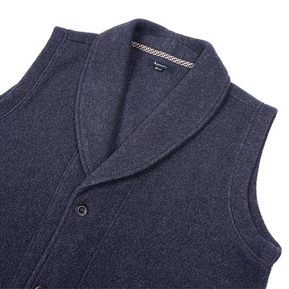 Aquascutum アクアスキュータム TRフリース無地ベスト - ガウンはおりもの  RENOWNINX ONLINE SHOP