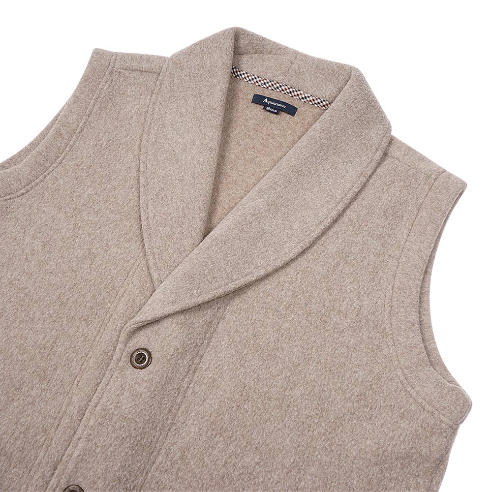 Aquascutum アクアスキュータム TRフリース無地ベスト - ガウンはおりもの  RENOWNINX ONLINE SHOP