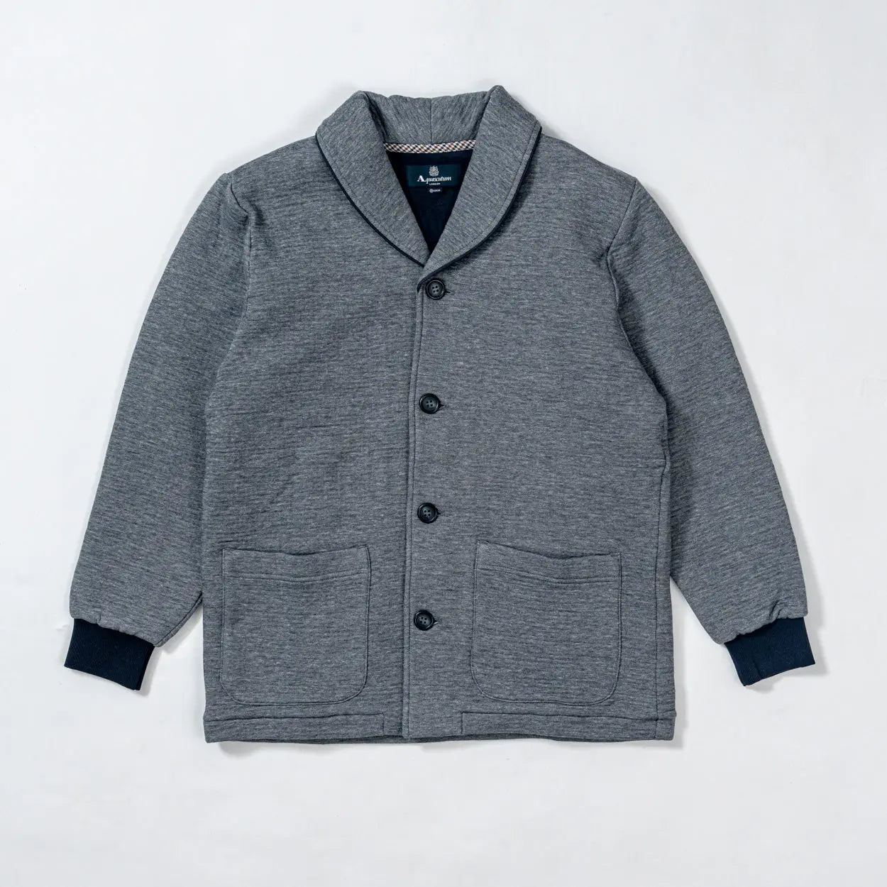 Aquascutum アクアスキュータム キルト杢バーズアイジャケット - ガウンはおりもの  RENOWNINX ONLINE SHOP