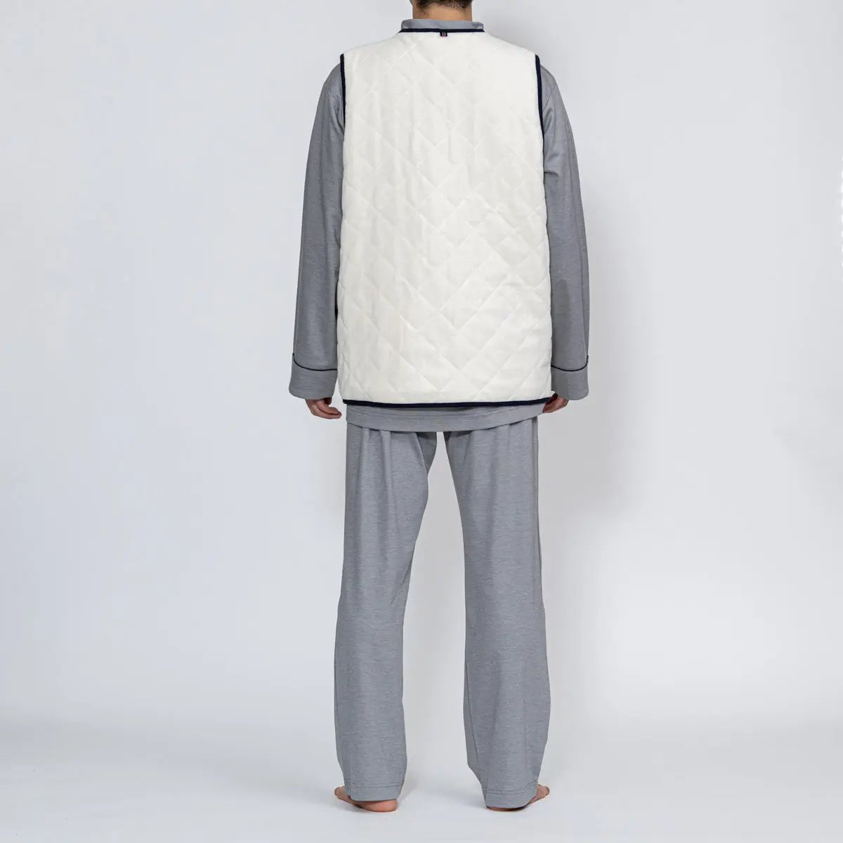 Aquascutum アクアスキュータム  綿100％裏毛+マイクリフリースベスト - ガウンはおりもの  RENOWNINX ONLINE SHOP