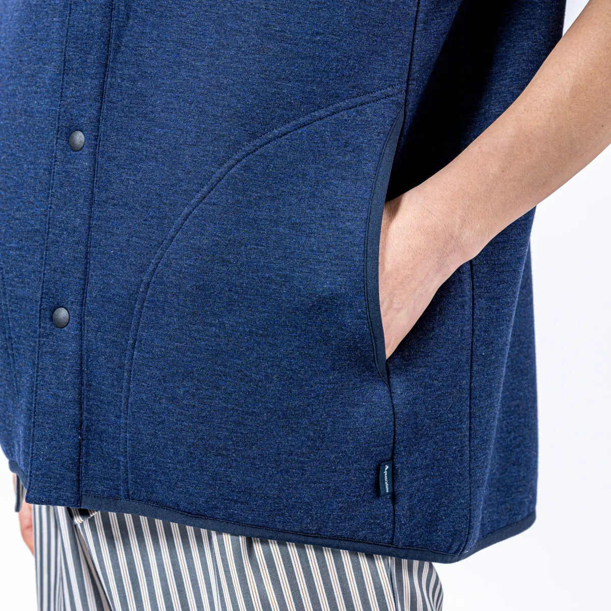 ★アクアスキュータム*Aquascutum*ポリコットンミリタリーブルゾン*M-65(M)グレー*日本製【中古】t01190630079