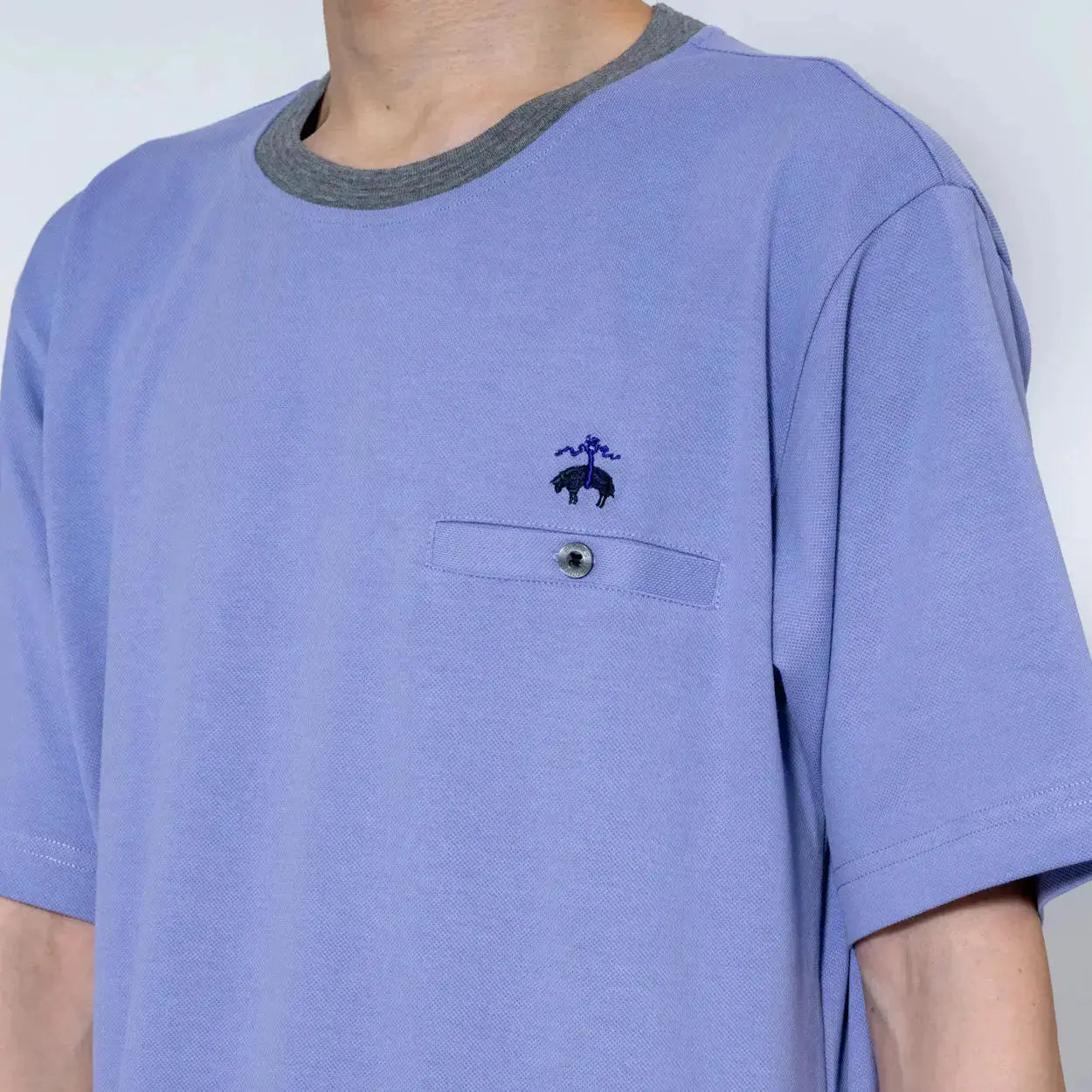Brooks Brothers ブルックス ブラザーズ ストレッチ鹿の子無地クルーT
