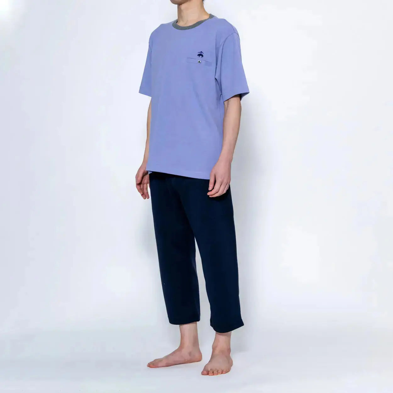 Brooks Brothers ブルックス ブラザーズ ストレッチ鹿の子無地クルーT