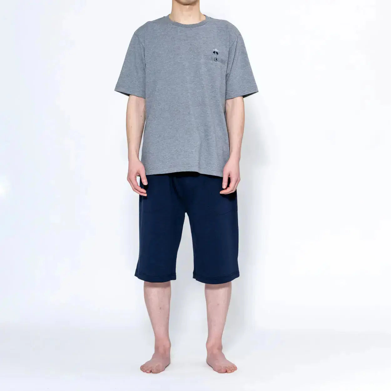 Brooks Brothers ブルックス ブラザーズ ストレッチ鹿の子無地クルーT