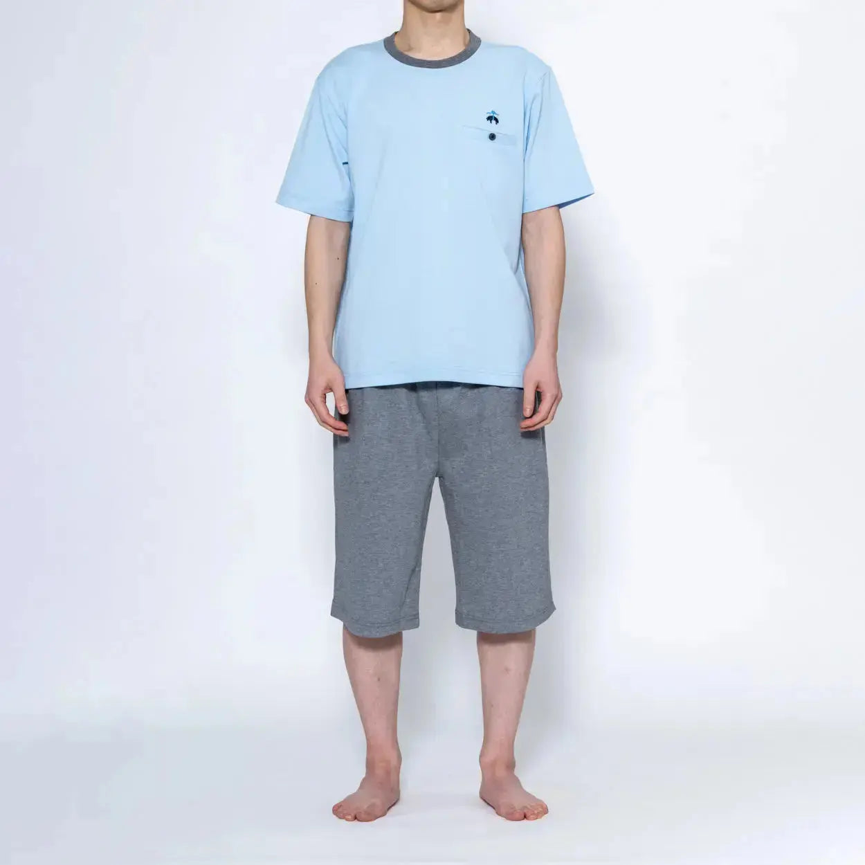 Brooks Brothers ブルックス ブラザーズ ストレッチ鹿の子無地クルーT