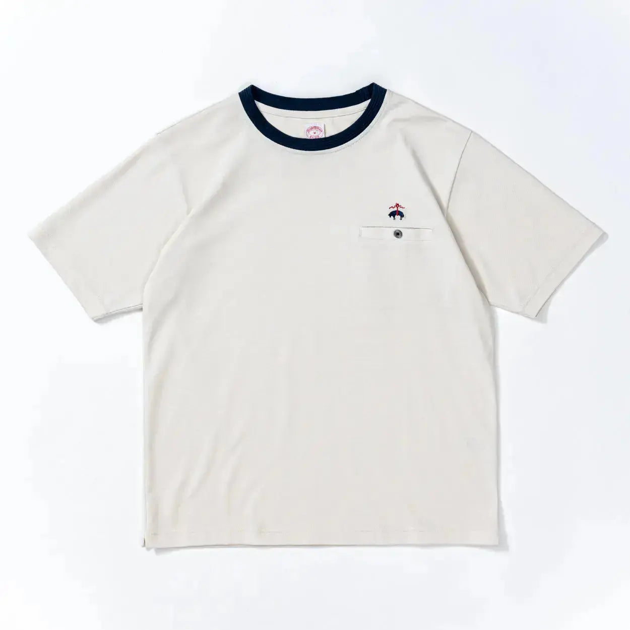 Brooks Brothers ブルックス ブラザーズ ストレッチ鹿の子無地クルーT