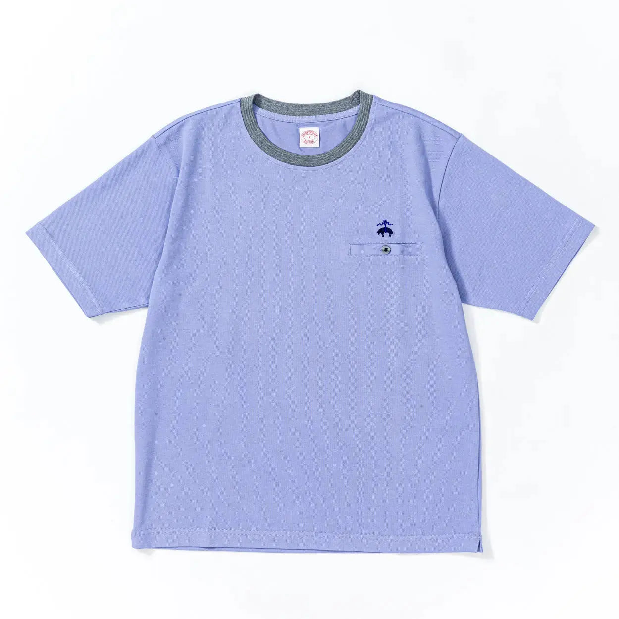 Brooks Brothers ブルックス ブラザーズ ストレッチ鹿の子無地クルーT
