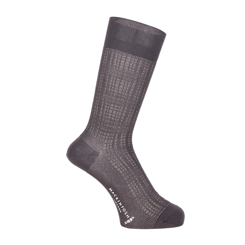 MACKINTOSH LONDON マッキントッシュ ロンドン ソックス ジャガードチェック - ビジネスソックス Gray / 25-27 RENOWNINX ONLINE SHOP