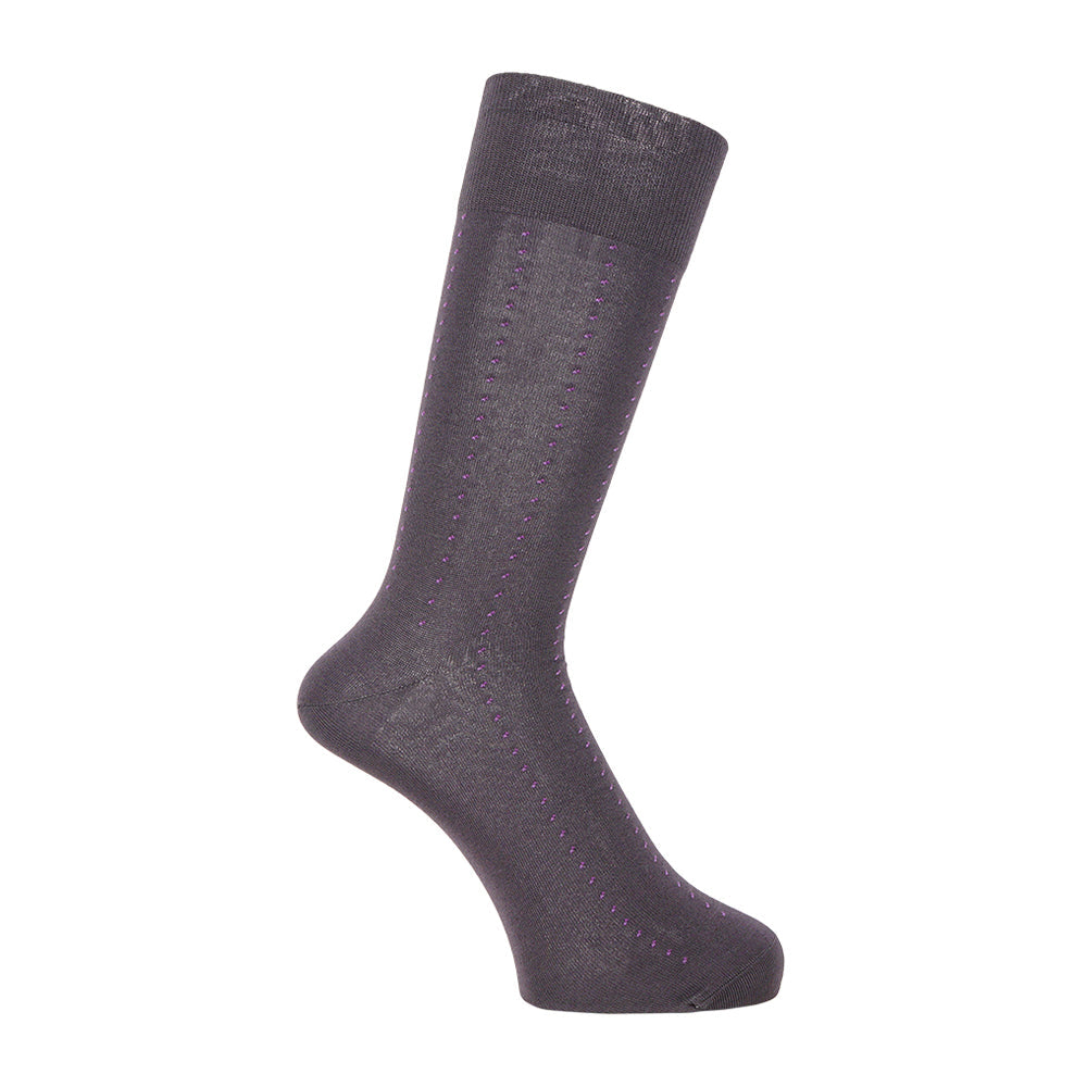 MACKINTOSH LONDON マッキントッシュ ロンドン ソックス チョークストライプ - ビジネスソックス Gray / 25-27 RENOWNINX ONLINE SHOP