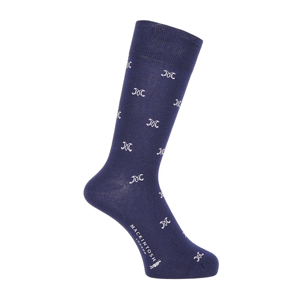 MACKINTOSH LONDON マッキントッシュ ロンドン ソックス ロゴモチーフ - カジュアルソックス Navy / 25-27 RENOWNINX ONLINE SHOP