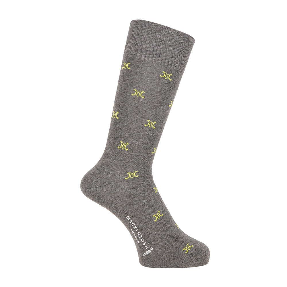 MACKINTOSH LONDON マッキントッシュ ロンドン ソックス ロゴモチーフ - カジュアルソックス Charcoal Gray / 25-27 RENOWNINX ONLINE SHOP