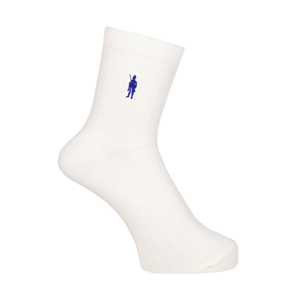 MACKINTOSH LONDON マッキントッシュ ロンドン ソックス リンクス刺繍ハーフ丈 - カジュアルソックス White / 25-27 RENOWNINX ONLINE SHOP