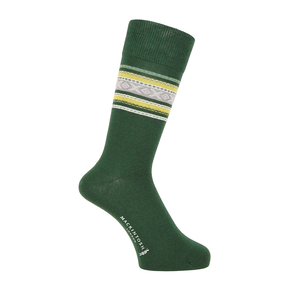 MACKINTOSH LONDON マッキントッシュ ロンドン ソックス フェアアイル - カジュアルソックス Green / 25-27 RENOWNINX ONLINE SHOP